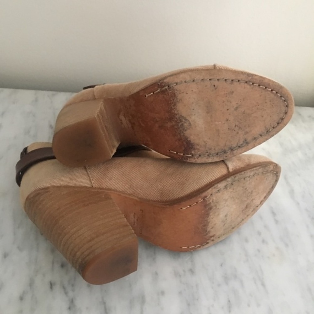 Rag And Bone Harrow Ankle Booties Camel Canvas - image 4